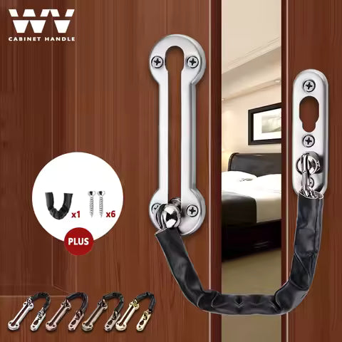 Portable travel door lock
