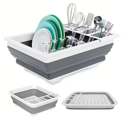 Foldable dish drying rack