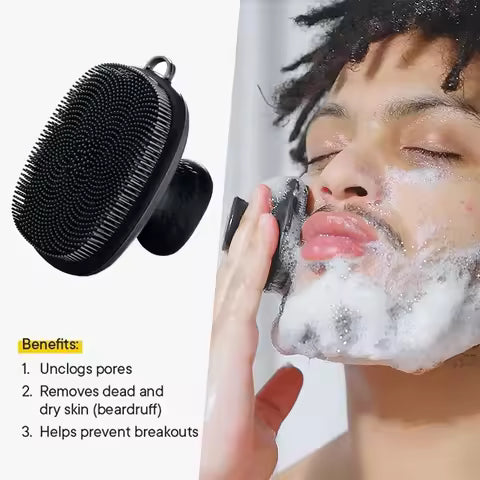 Silicone Facial Cleansing Brush - Manual Face Scrubber