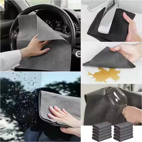Reusable Microfiber Cleaning Cloths Set