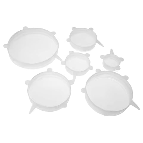 Silicone Stretch Lids Set - Reusable Food-Safe Bowl and Pot Covers