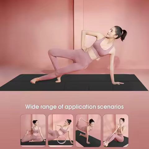 Non-slip yoga and exercise mat