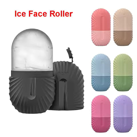 Ice Roller for Face - Silicone Cooling Facial Massager