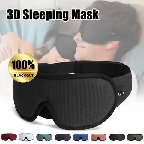 Contoured sleep eye mask